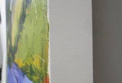 Lavender Field by Mountains, Provence, Original Painting