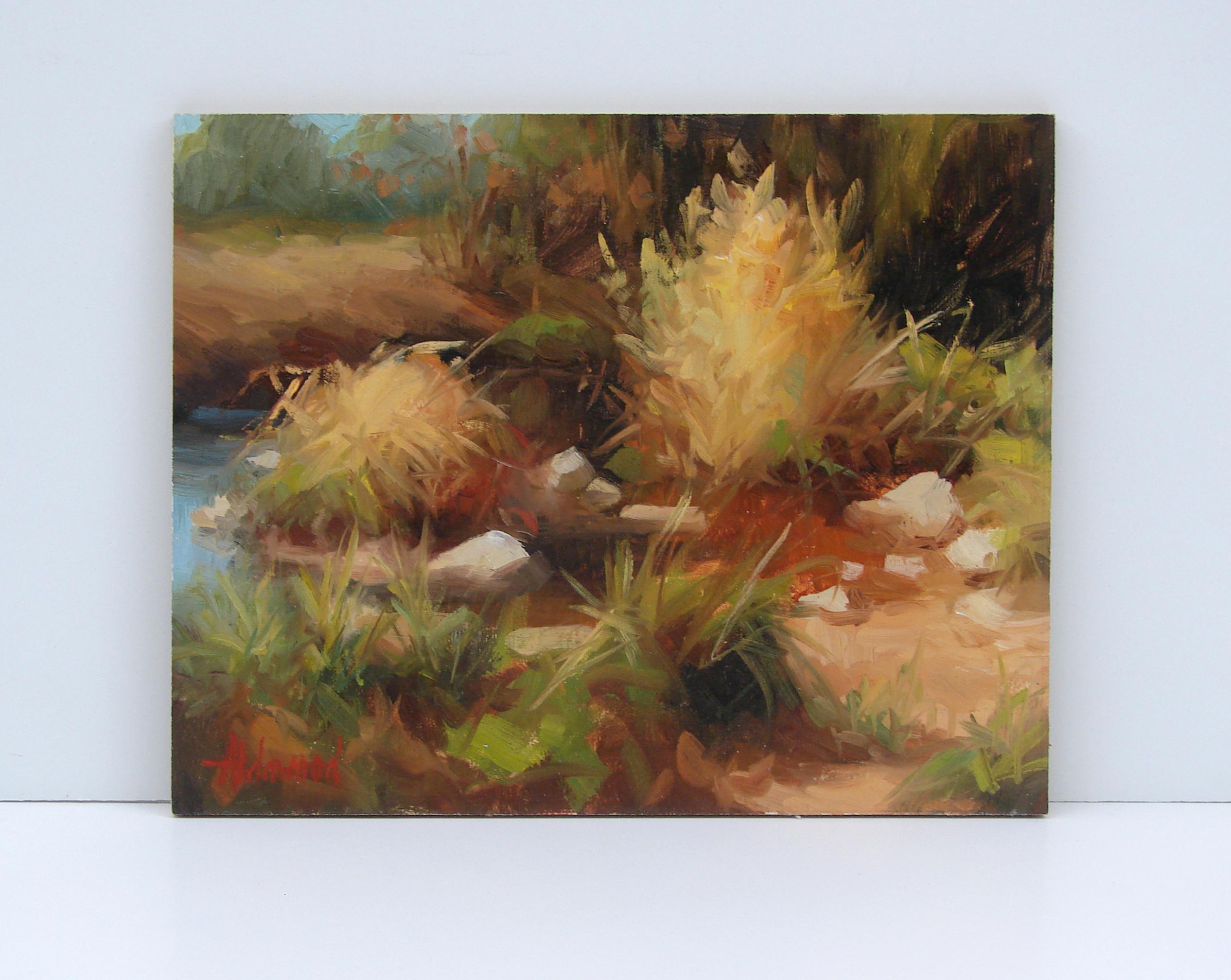 Splendor doré, peinture à l'huile - Impressionnisme abstrait Painting par Sherri Aldawood