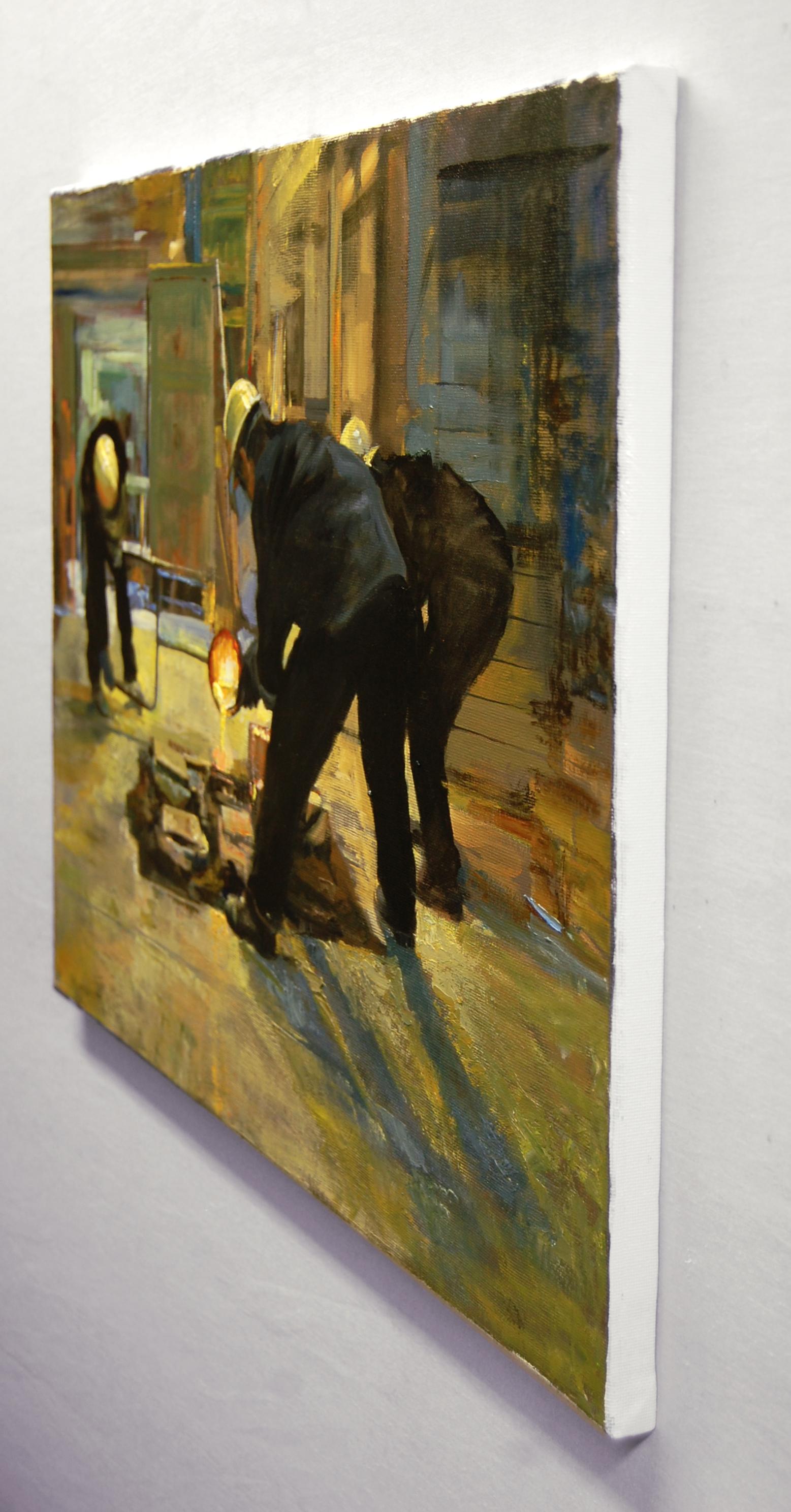 First Pour, peinture à l'huile - Painting de Onelio Marrero