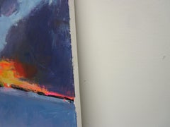 Winter-Sonnenuntergang, England, Originalgemälde