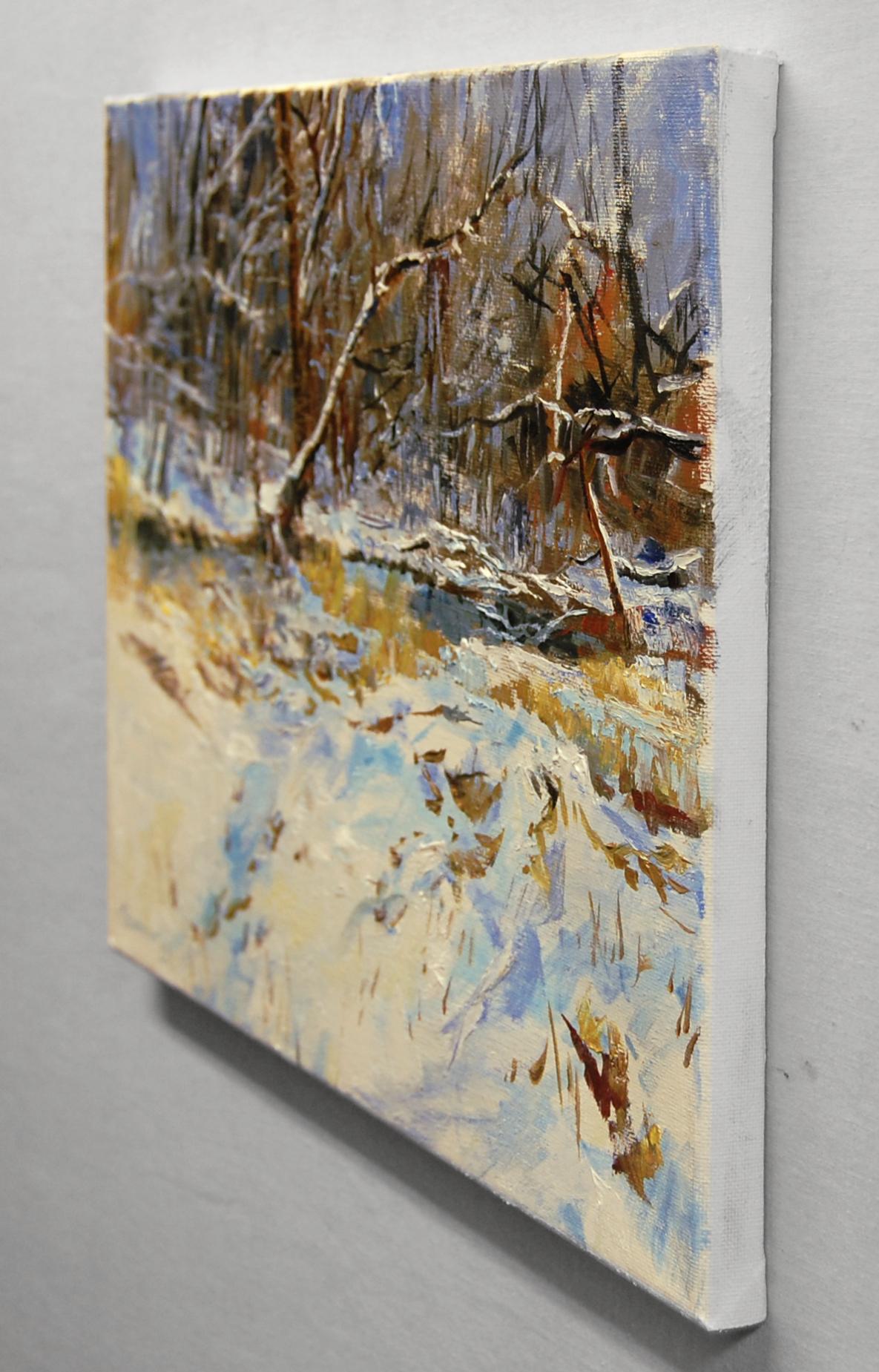 Schneeflocken Fluss, Ölgemälde – Painting von Onelio Marrero