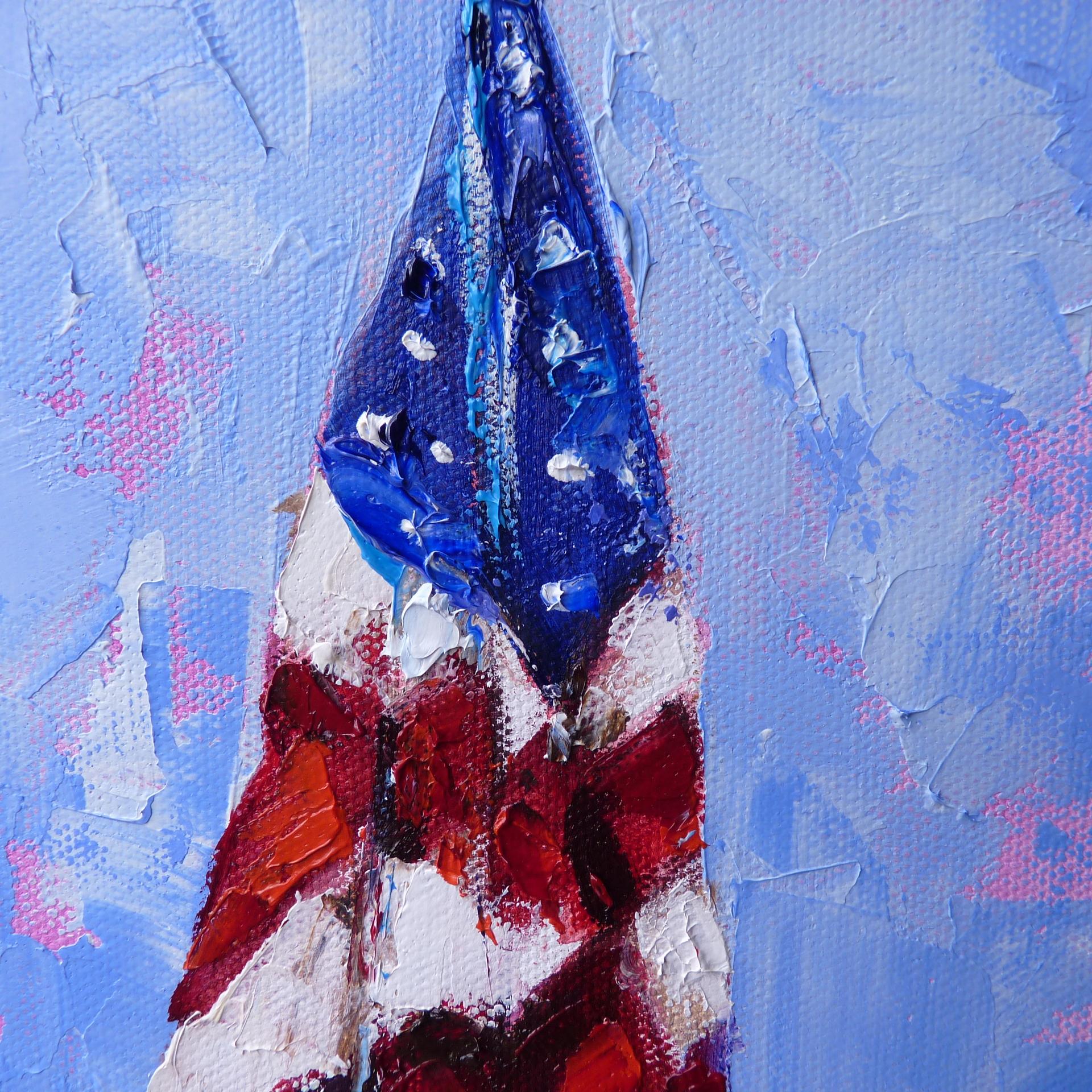 A l'aise, peinture à l'huile - Painting de Judy Mackey