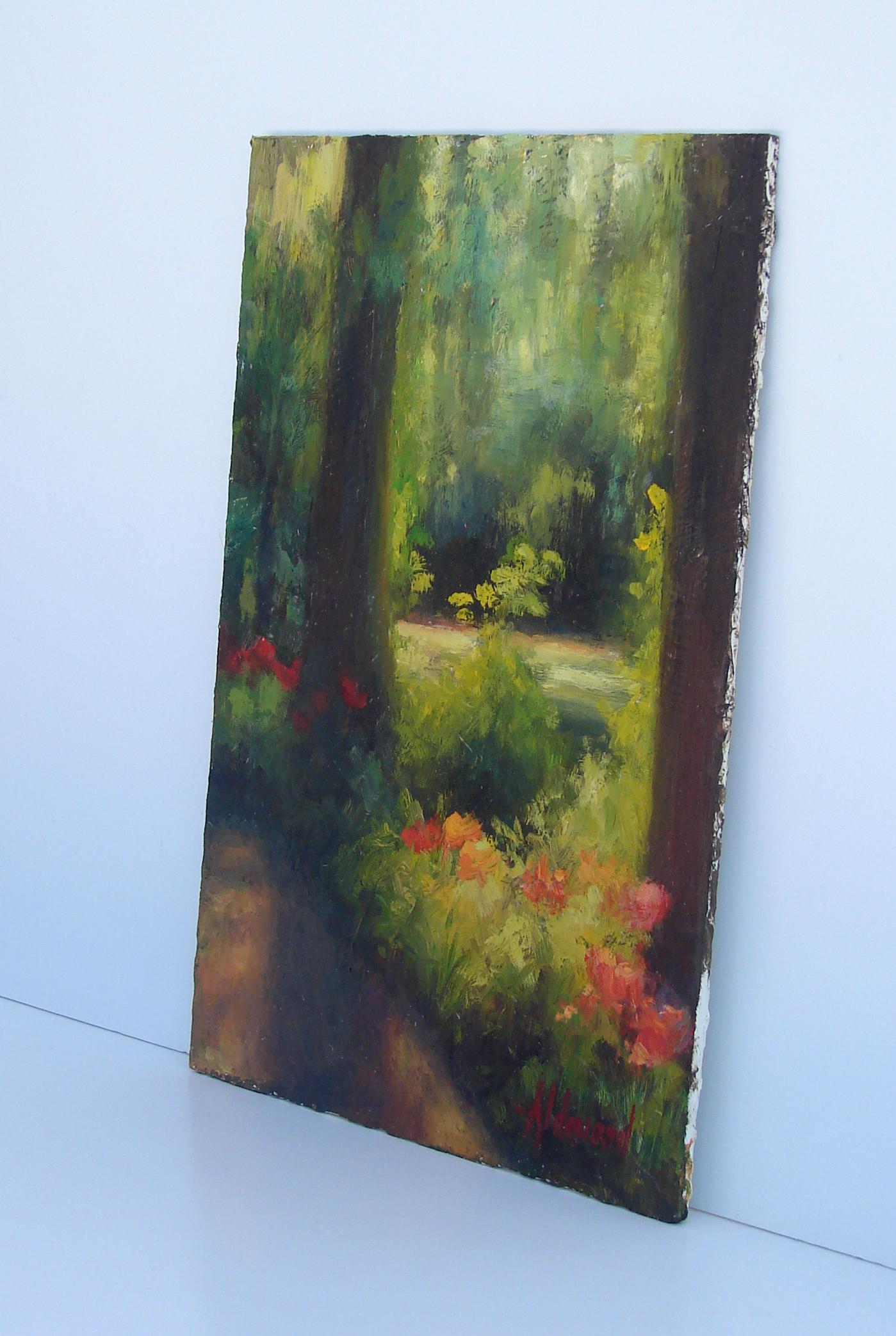 Giardino Low Country, Pittura a olio - Painting di Sherri Aldawood