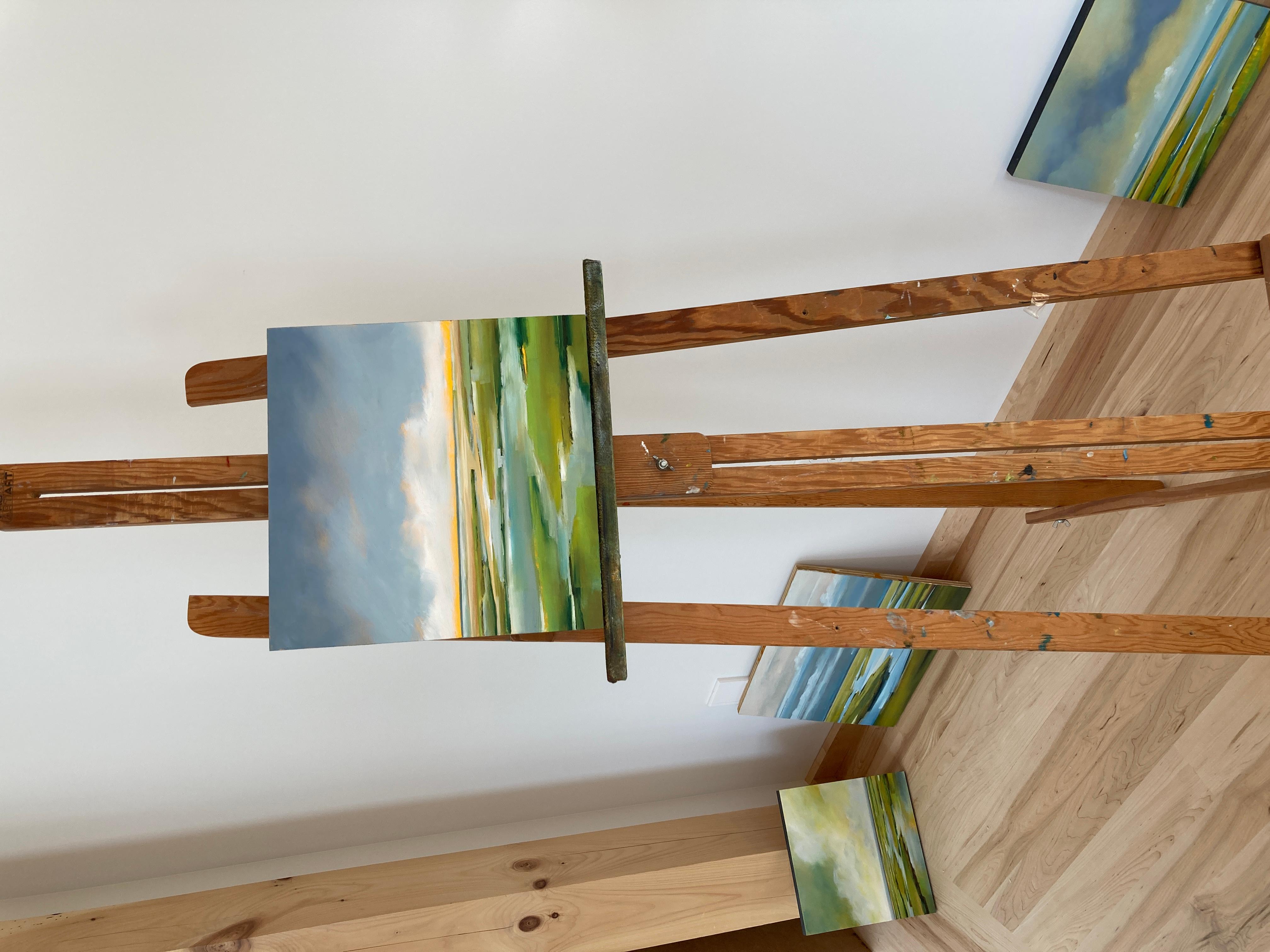<p>Artist Comments<br>Artist Nancy Jadatz has a keen interest in working with color and capturing the effects of light as it reflects on the water's surface. 