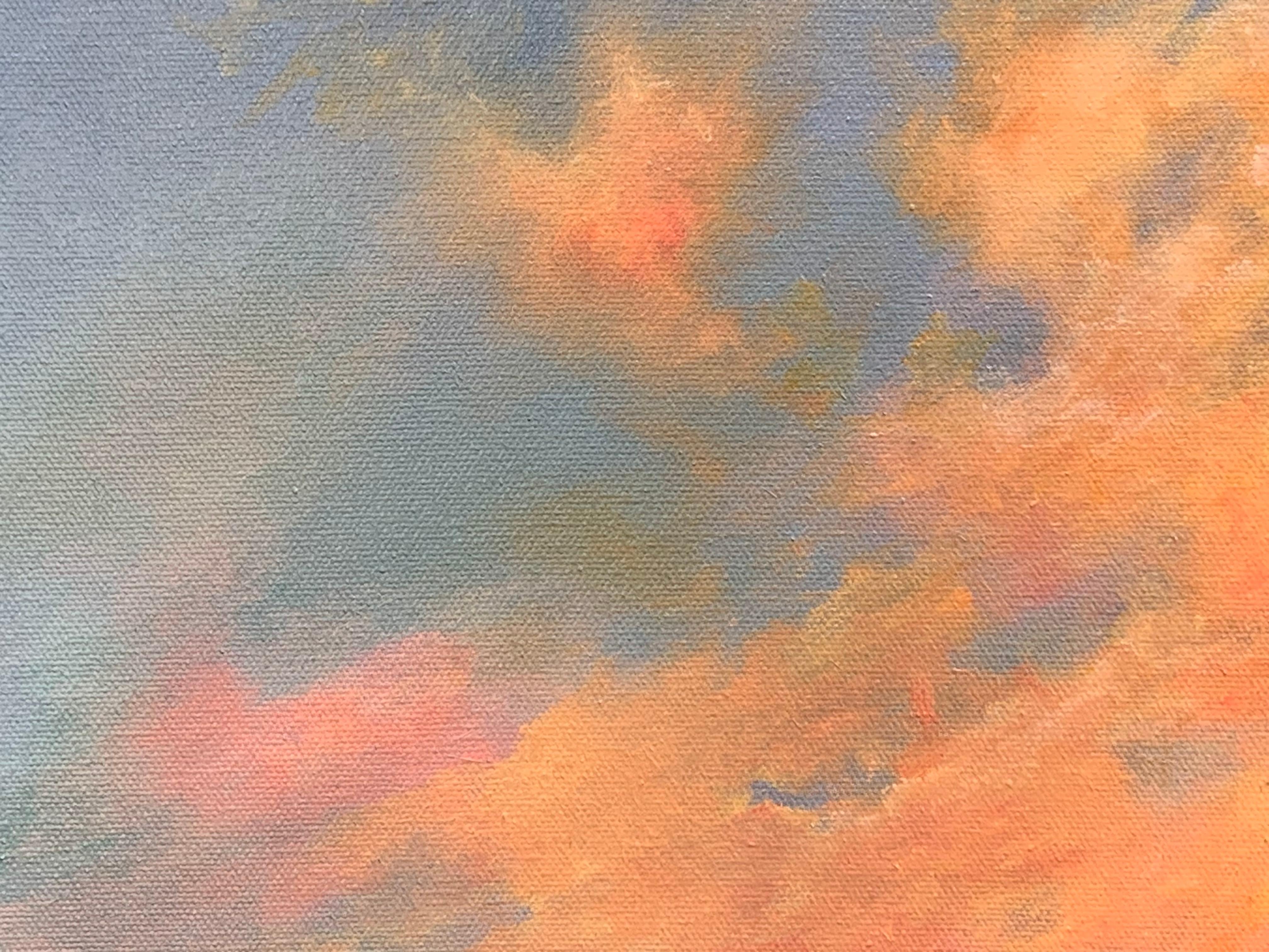 Pasión al atardecer, Pintura al óleo - Painting Impresionista abstracto de Janet Triplett