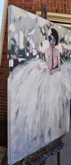 Seated In Perpetual Motion, Oil Painting