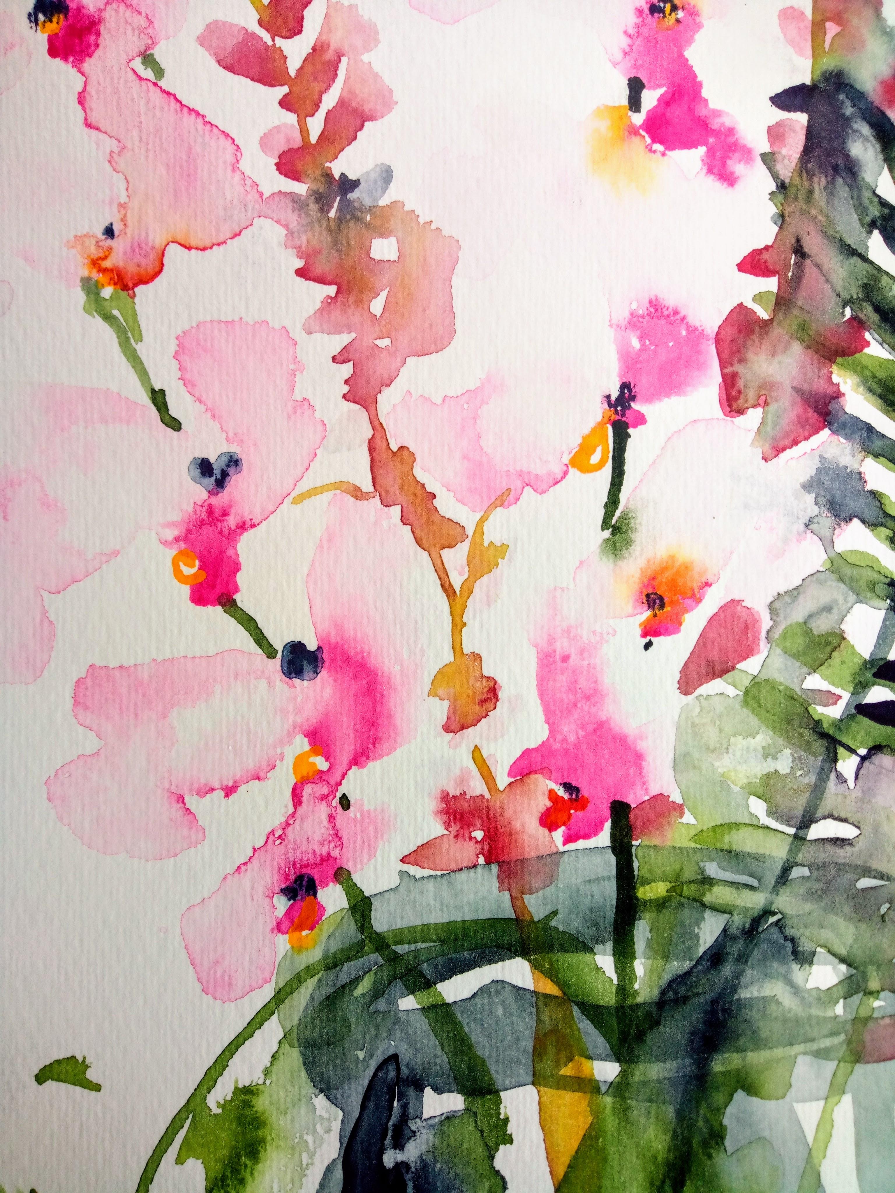 painting simple flowers