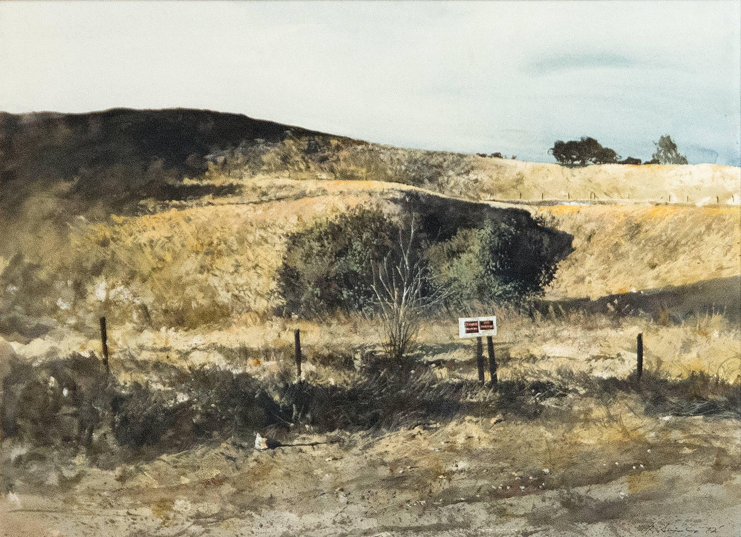 Gregory Sumida Landscape Art - Distant Shade, Knights Ferry, CA