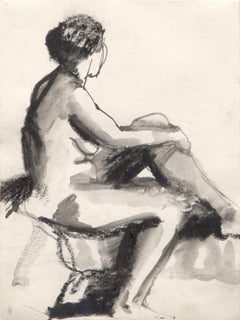 Post-War Nude Drawings and Watercolors