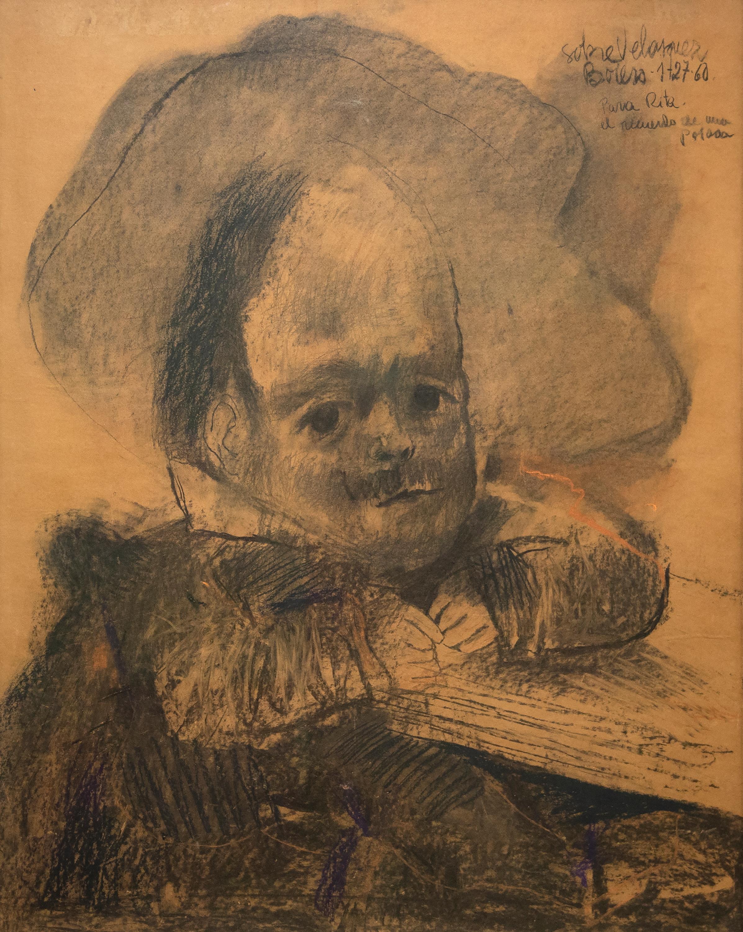 Fernando Botero Portrait – Dibujo a la manera de Velasquez (Zeichnung in der Art von Velasquez)