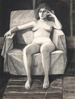 Untitled (Seated Female Nude)