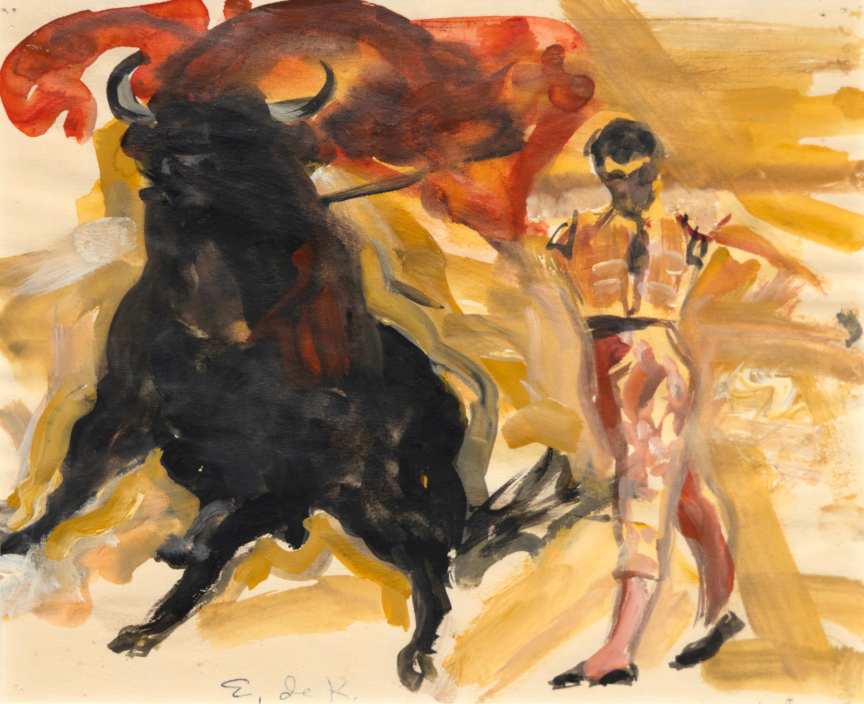 Elaine de Kooning Figurative Art – Der Matador