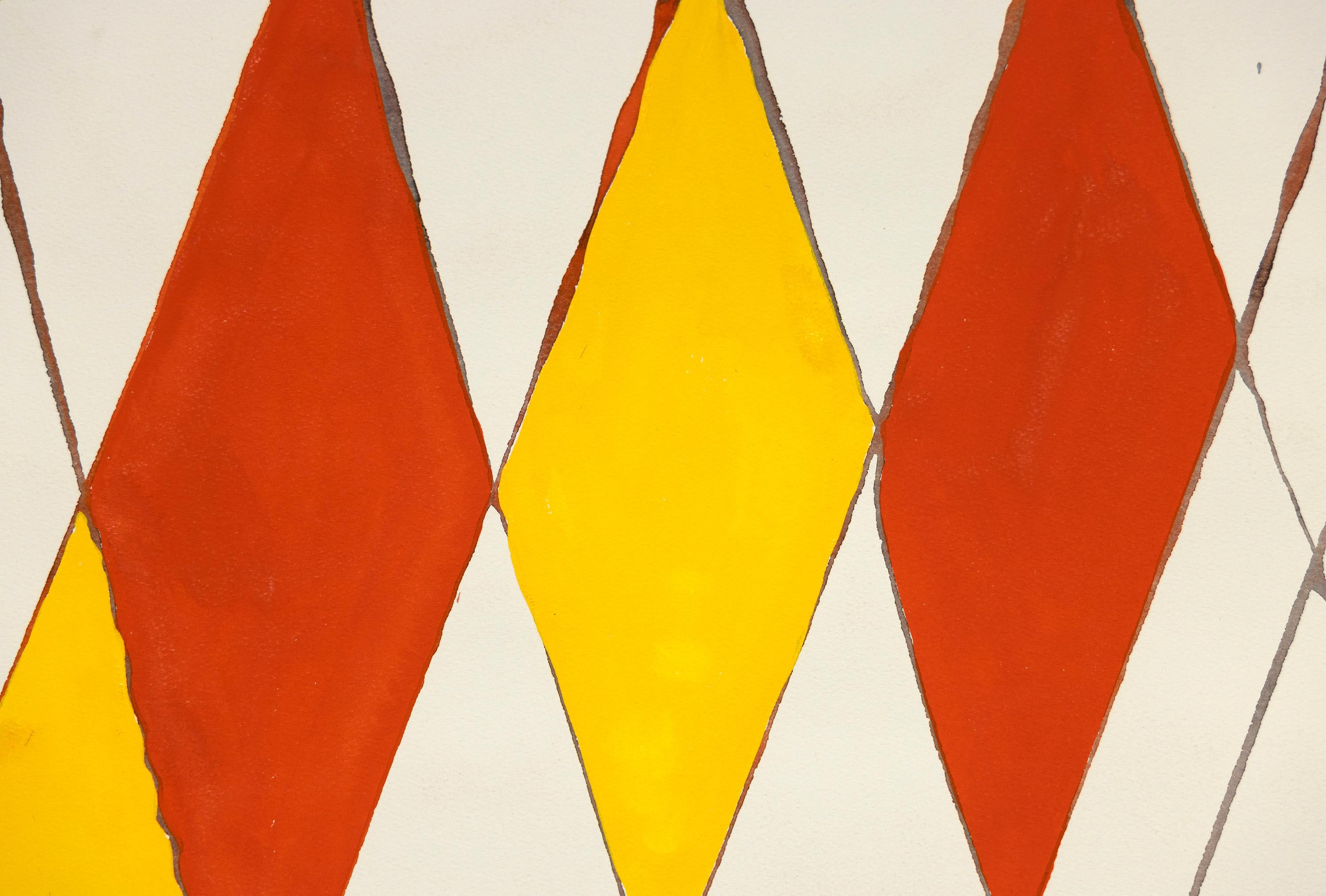 Wigwam rouge et jaune - Abstrait Art par Alexander Calder