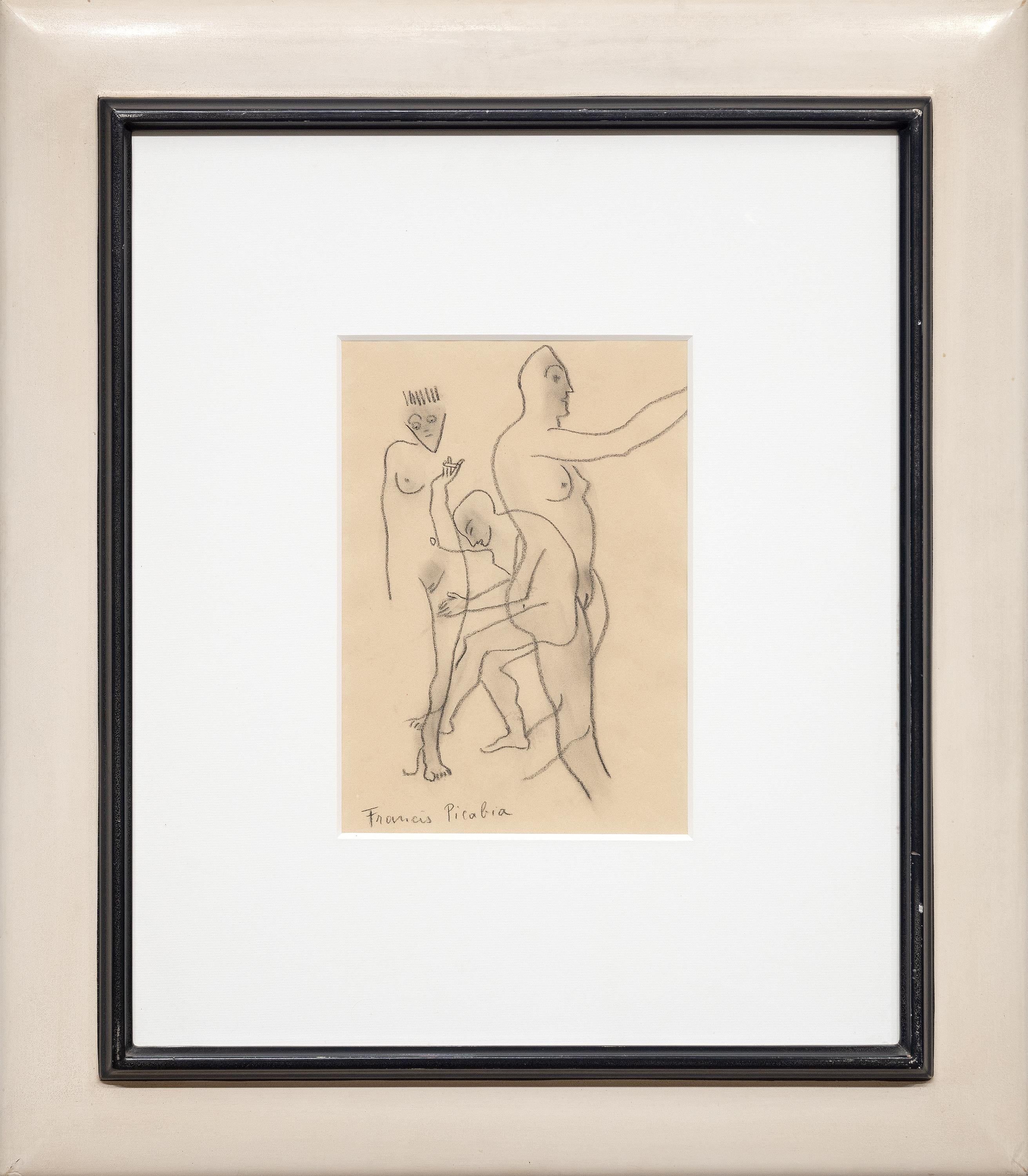 personnages nus Trois - Art de Francis Picabia