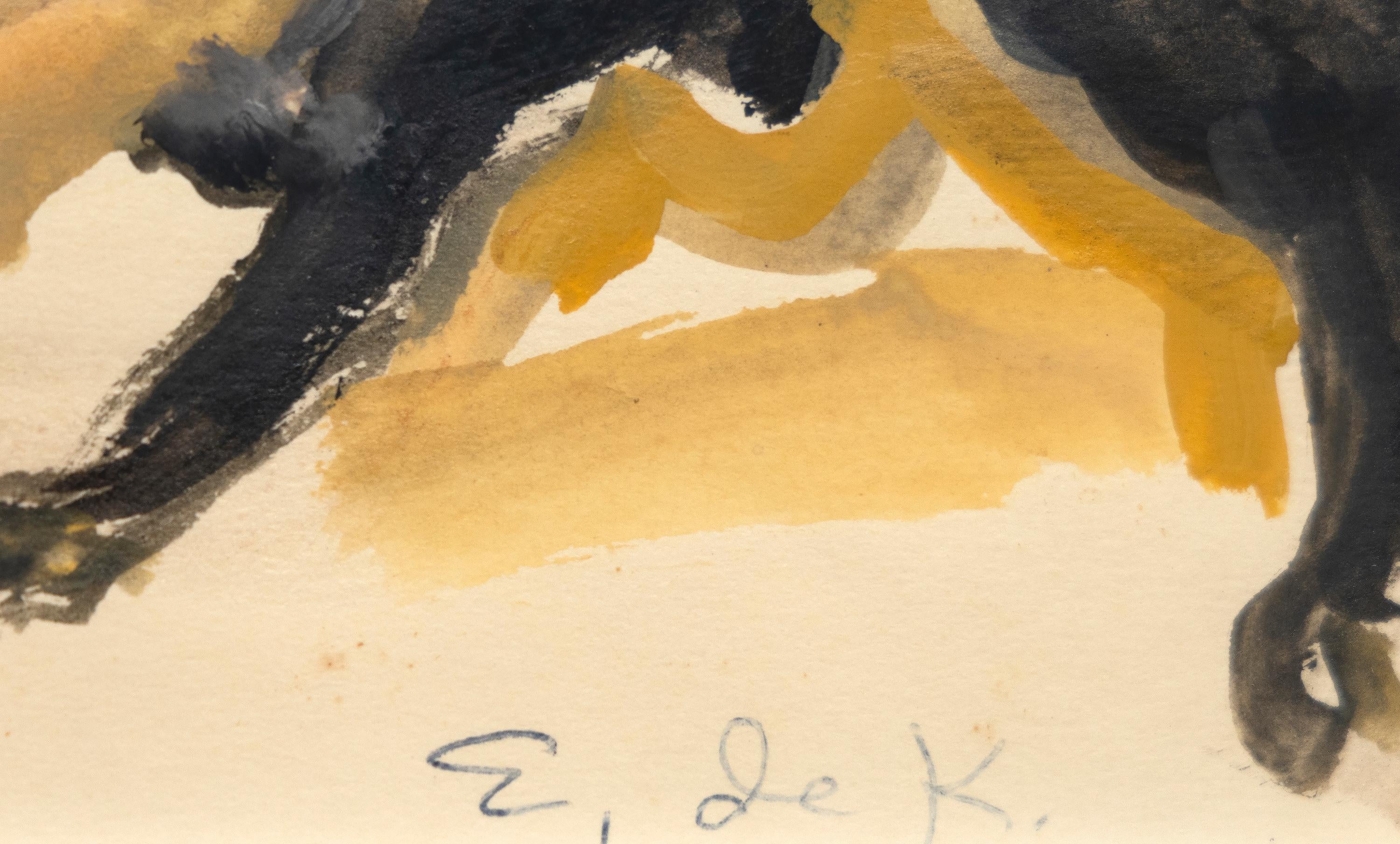 The Matador - Abstract Expressionist Art by Elaine de Kooning