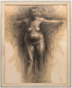 Patience Y - American Figurative Nude, Work on Paper, 1971
