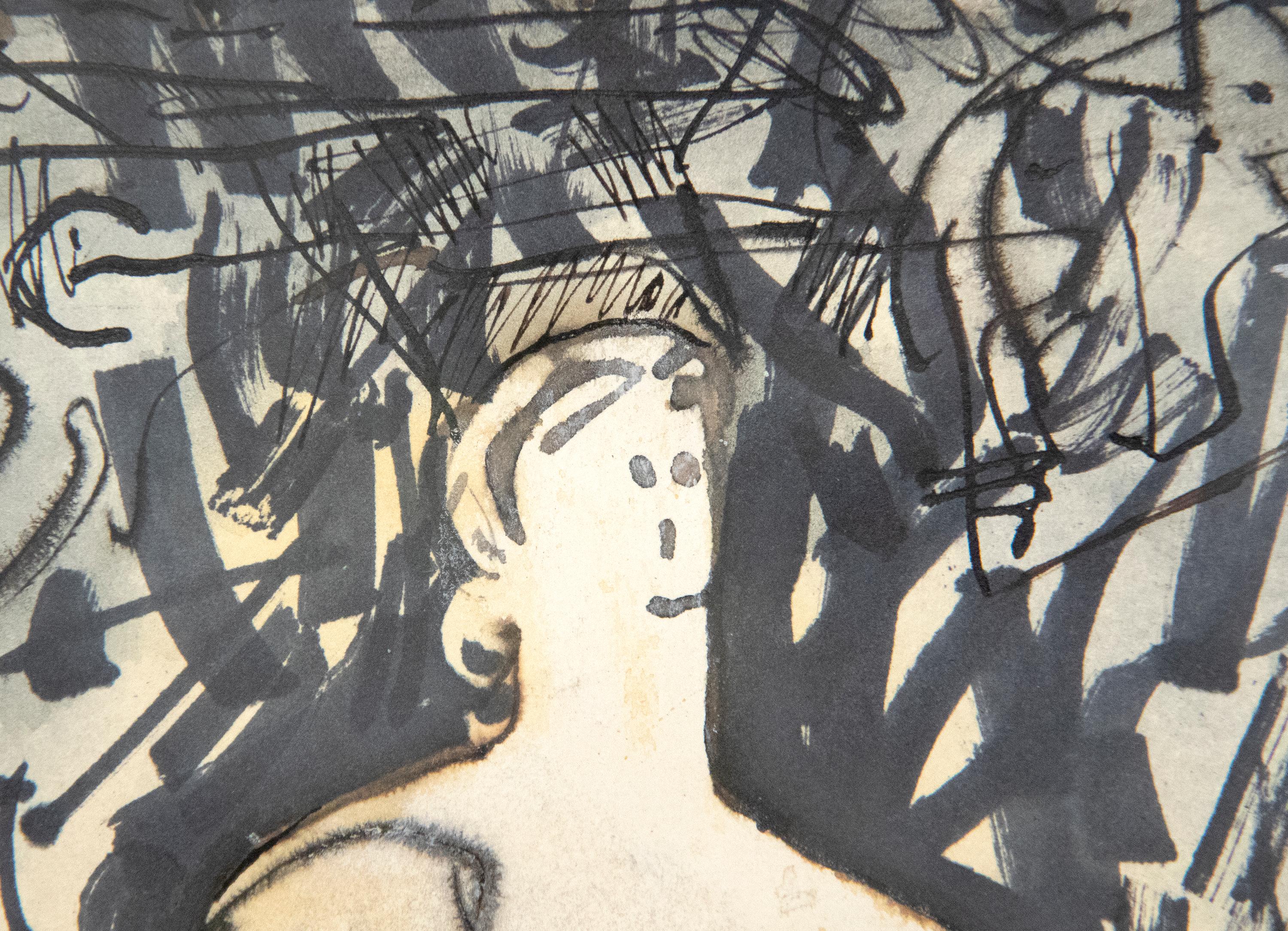 Un disegno di Henry Moore. 