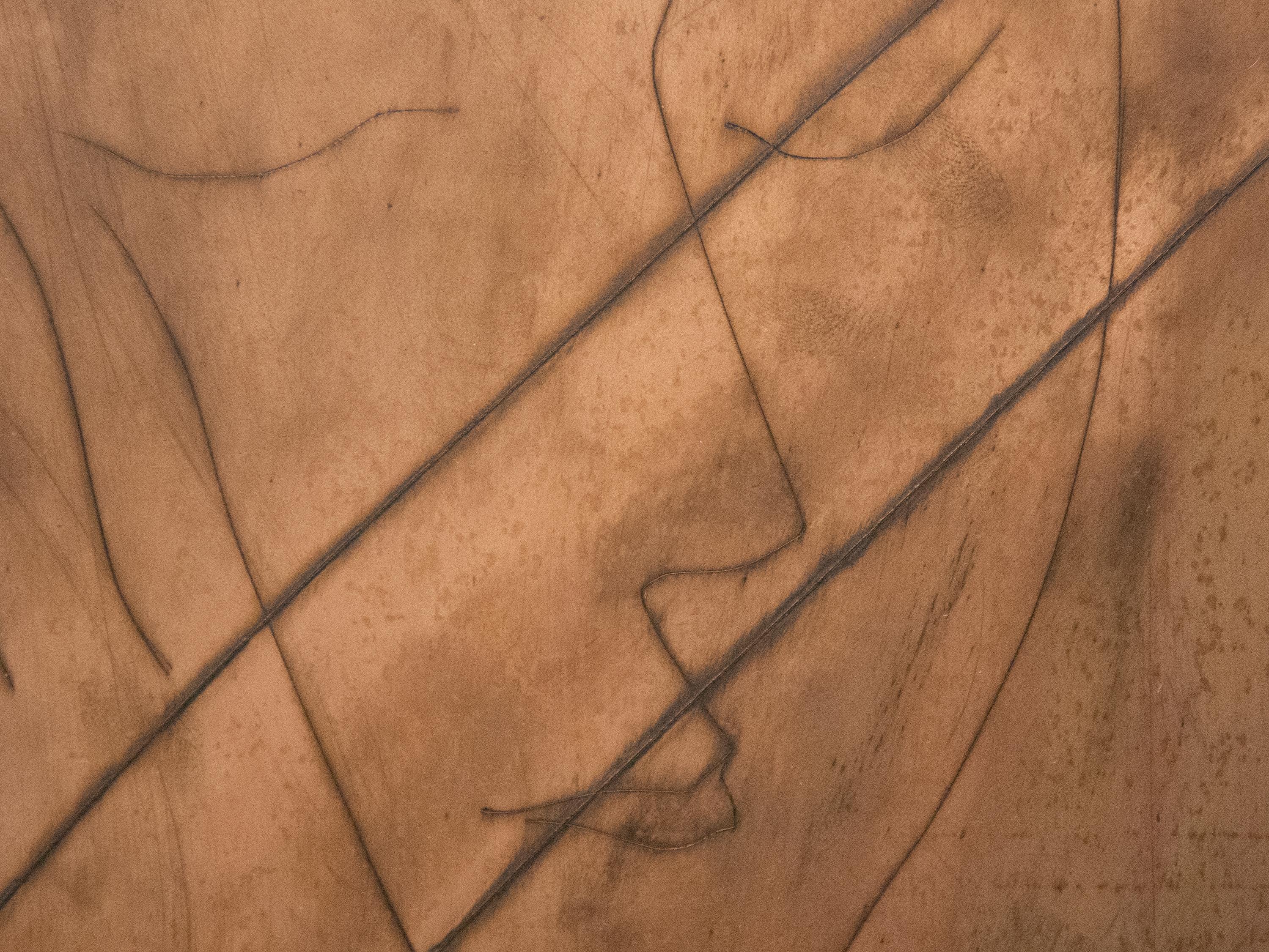 A copper plate by Pablo Picasso. 