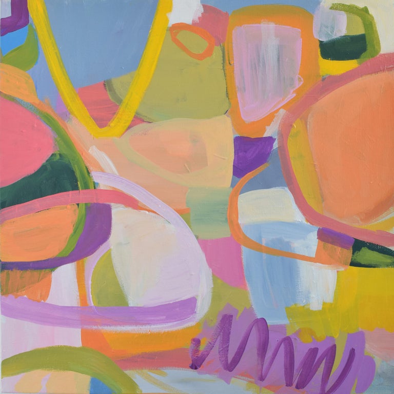 Chelsea Hart - Love Circles - Contemporary abstract Colorful painting - Painting by Chelsea Hart