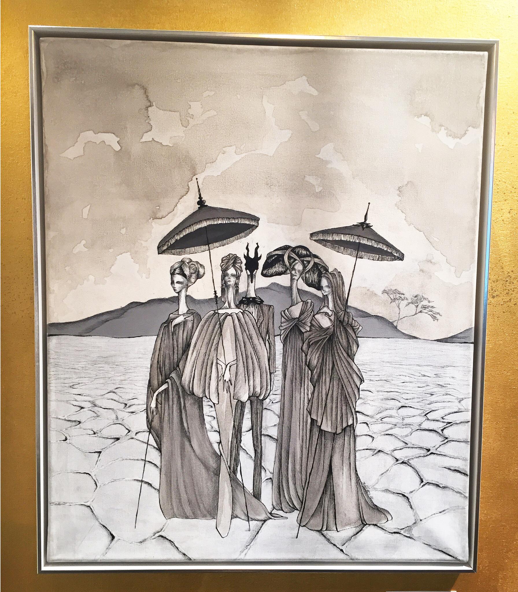Apocalypse at the Salt Desert by Daniele Davitti - Iluustration Painting  1