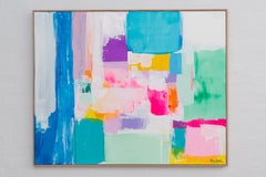 Summer days in Love by Kirsten Jackson, modern contemporary colorful abstract