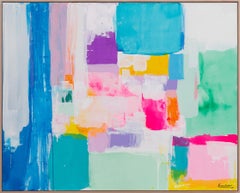 Summer days in Love by Kirsten Jackson, modern contemporary colorful abstract