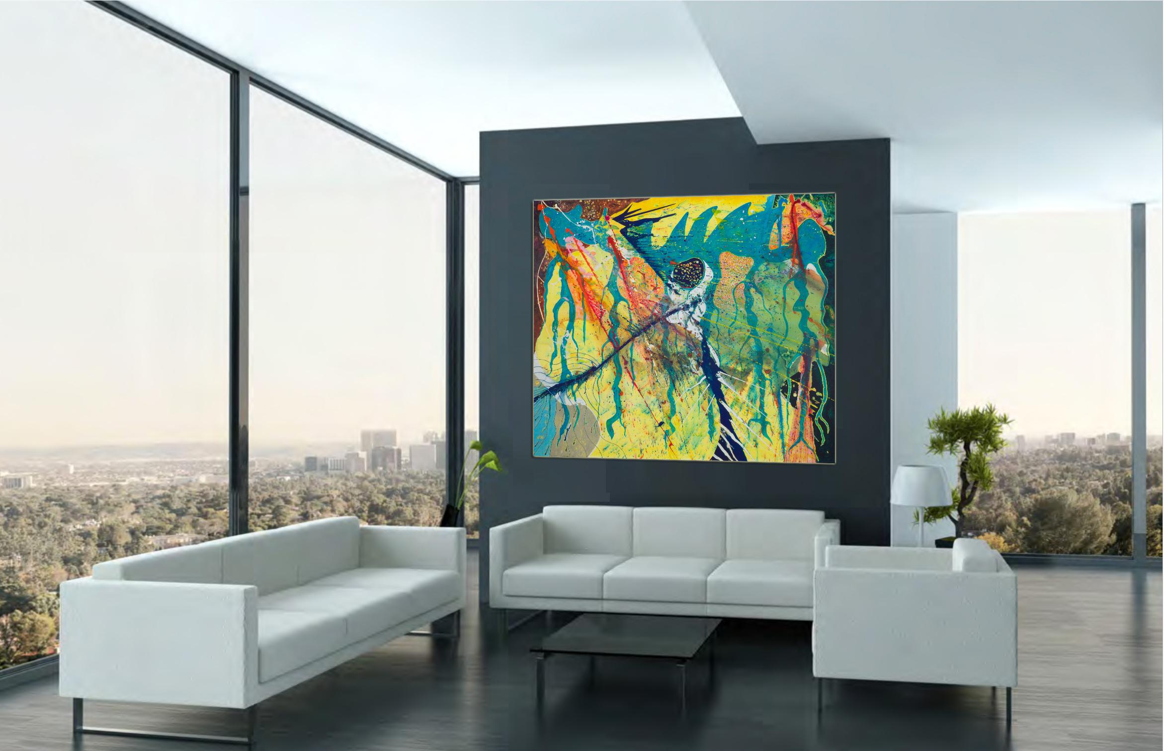 Postblitz by Detlef Aderhold - Colorful Energetic Contemporary Abstract Painting 6