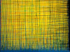 Flow Number1 von Detlef Aderhold - Großes zeitgenössisches abstraktes Gemälde, energiegeladen