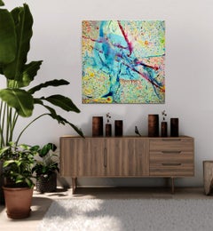 Korn Take 4 by Detlef Aderhold - Large Energetic Contemporary Abstract Painting
