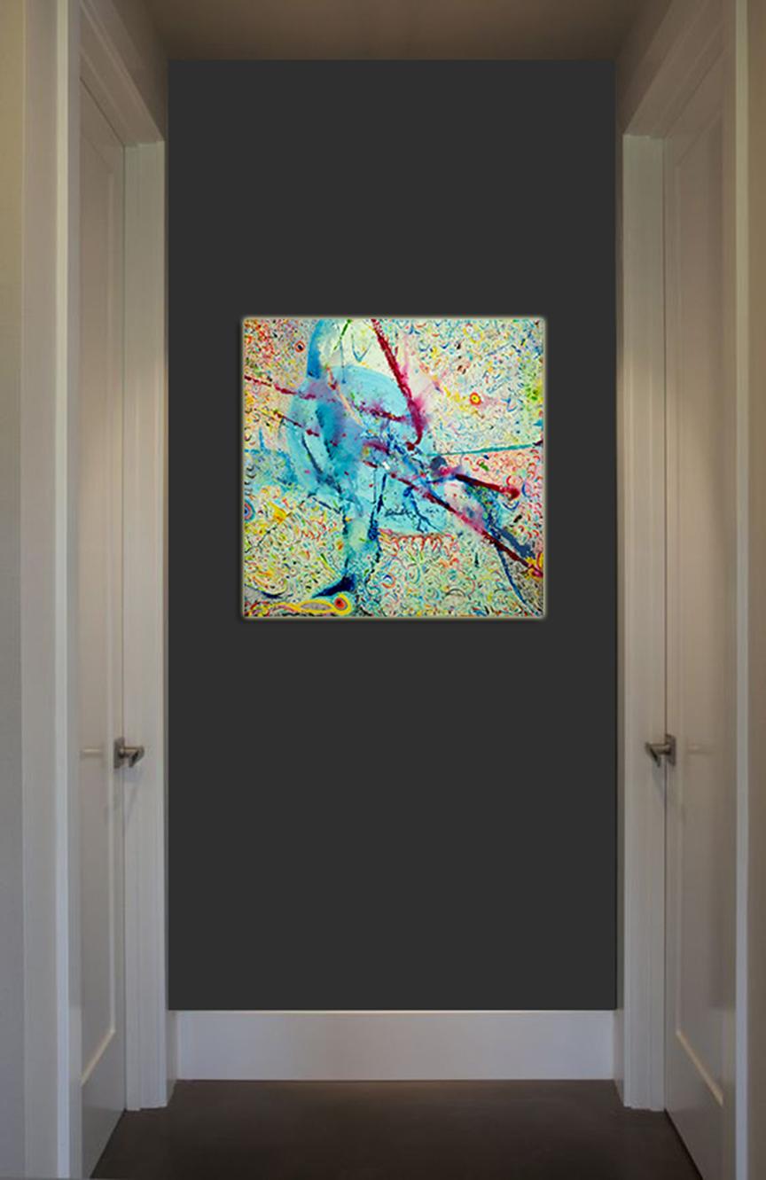 Korn Take 4 by Detlef Aderhold - Large Energetic Contemporary Abstract Painting 3