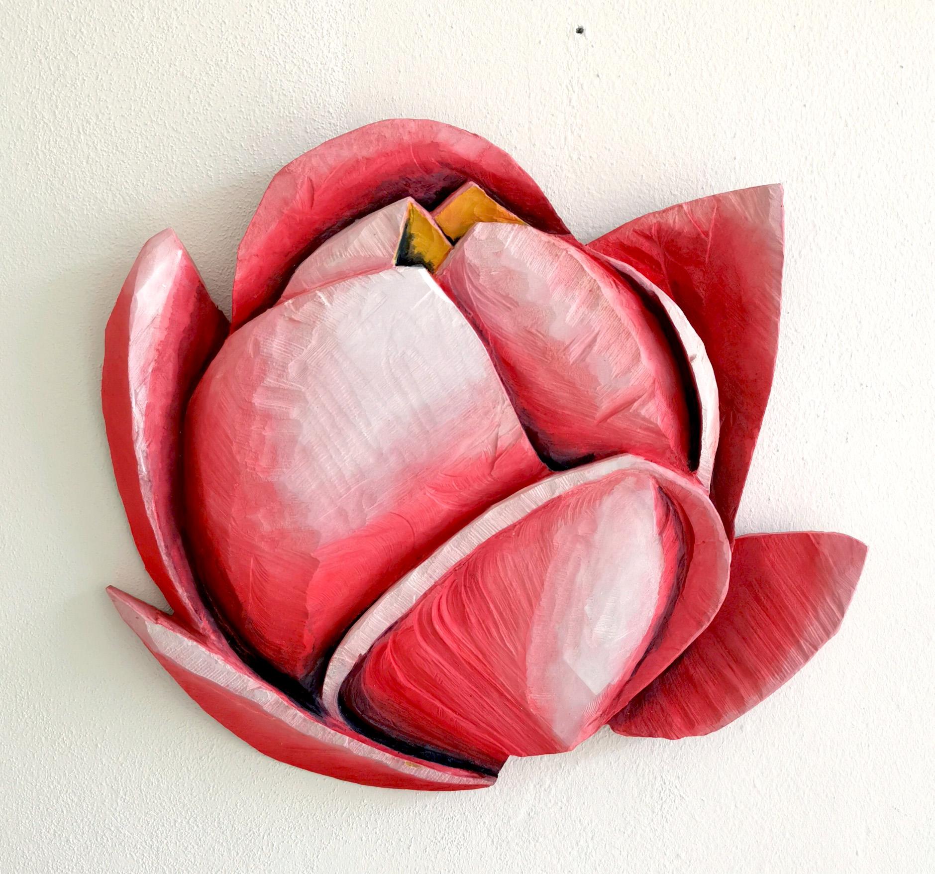 Hand carved sculpture by artist Isabel Ritter.
Ready to hang on the wall, this beautiful flower is full of vibrant colors.

About the Gallery:
Folly & Muse was established in 2015 in London to find and collaborate with the most creative, talented,