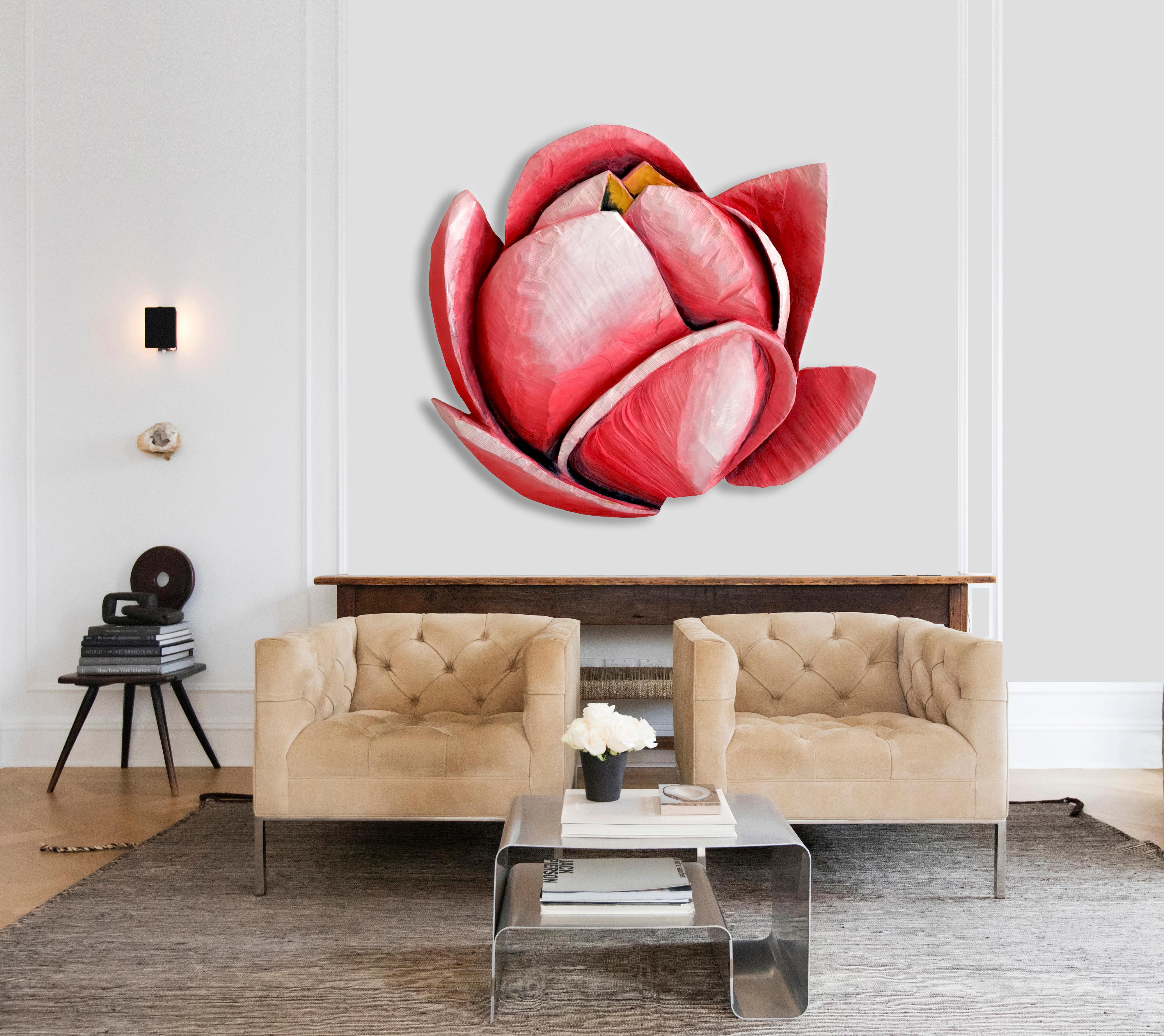 Bloom 3 by Isabel Ritter - Contemporary Wall Flower sculpture  1