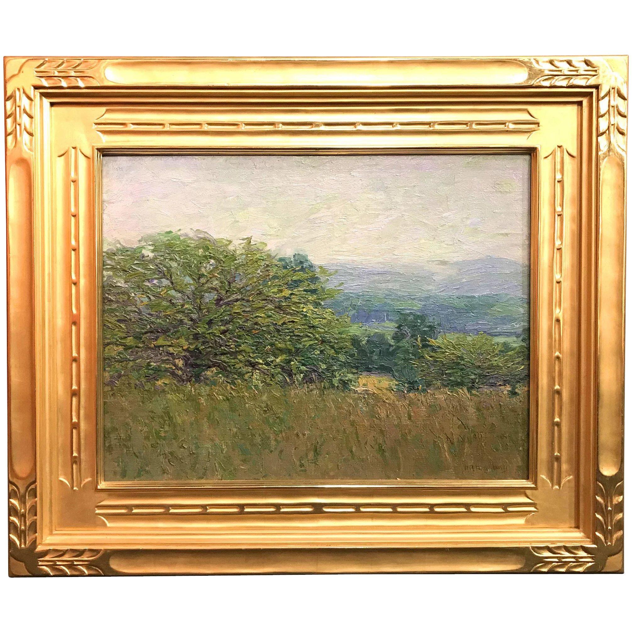 Impressionist Landscape - Painting by Henry Ryan MacGinnis