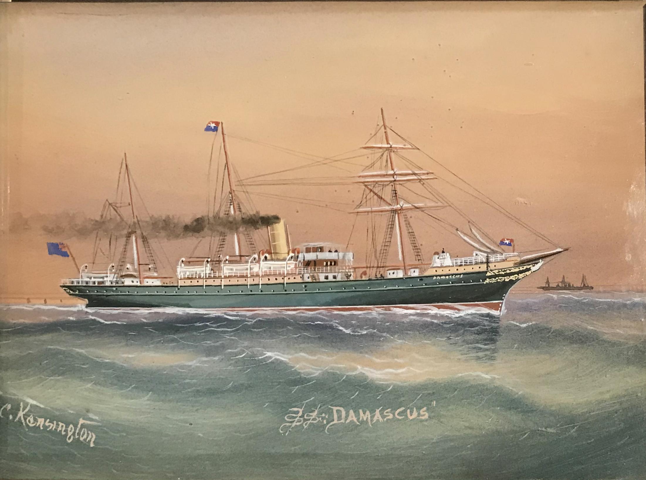 SS Damascus - Painting by Charles Kensington