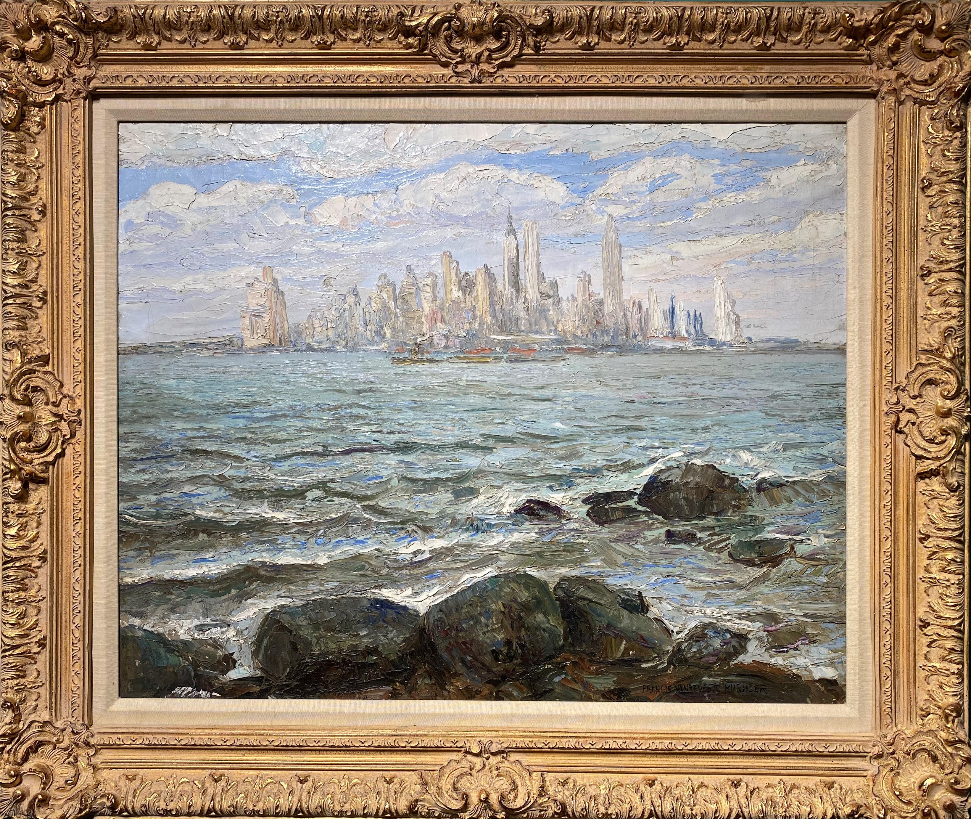 Francis Vandeveer Kughler Landscape Painting - View of New York City