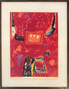 Abstract Expressionist Lithograph