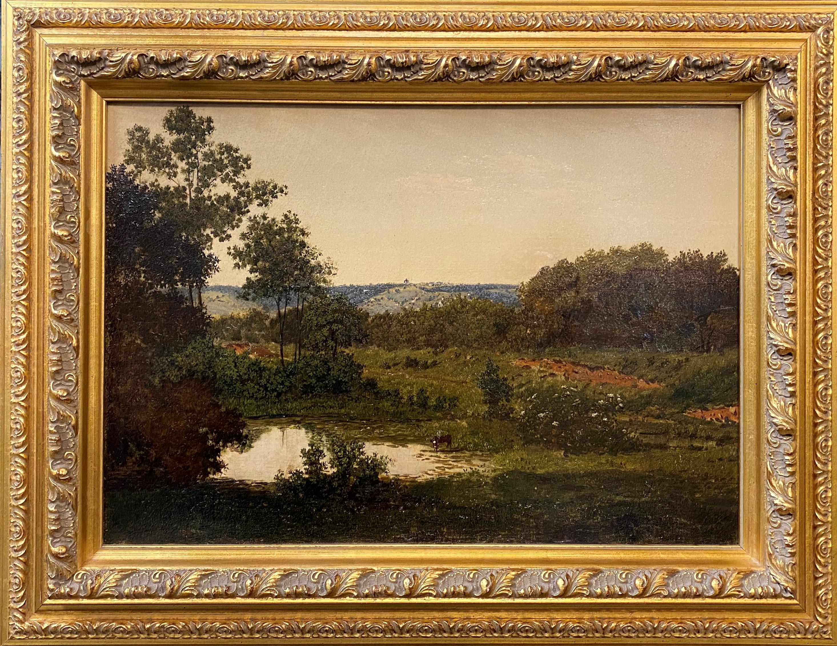 Emile Faure Beaulieu Landscape Painting - New York Landscape