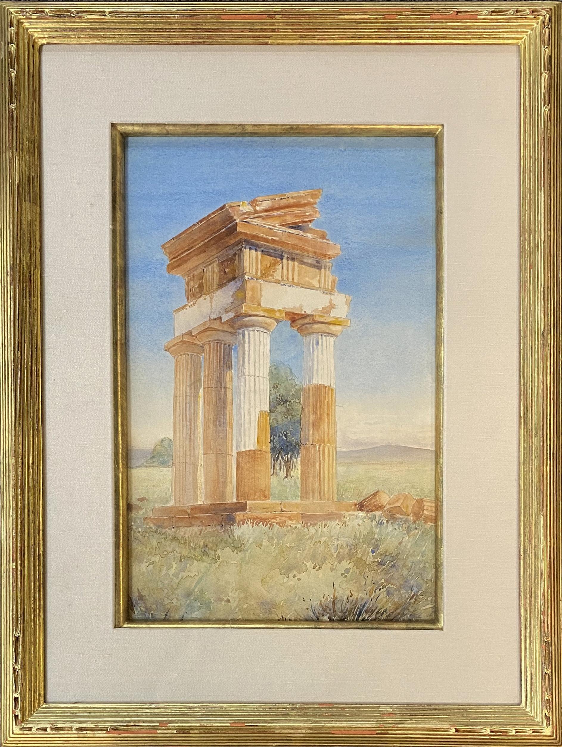 Landscape Painting di Joseph Lindon Smith - Rovine romane