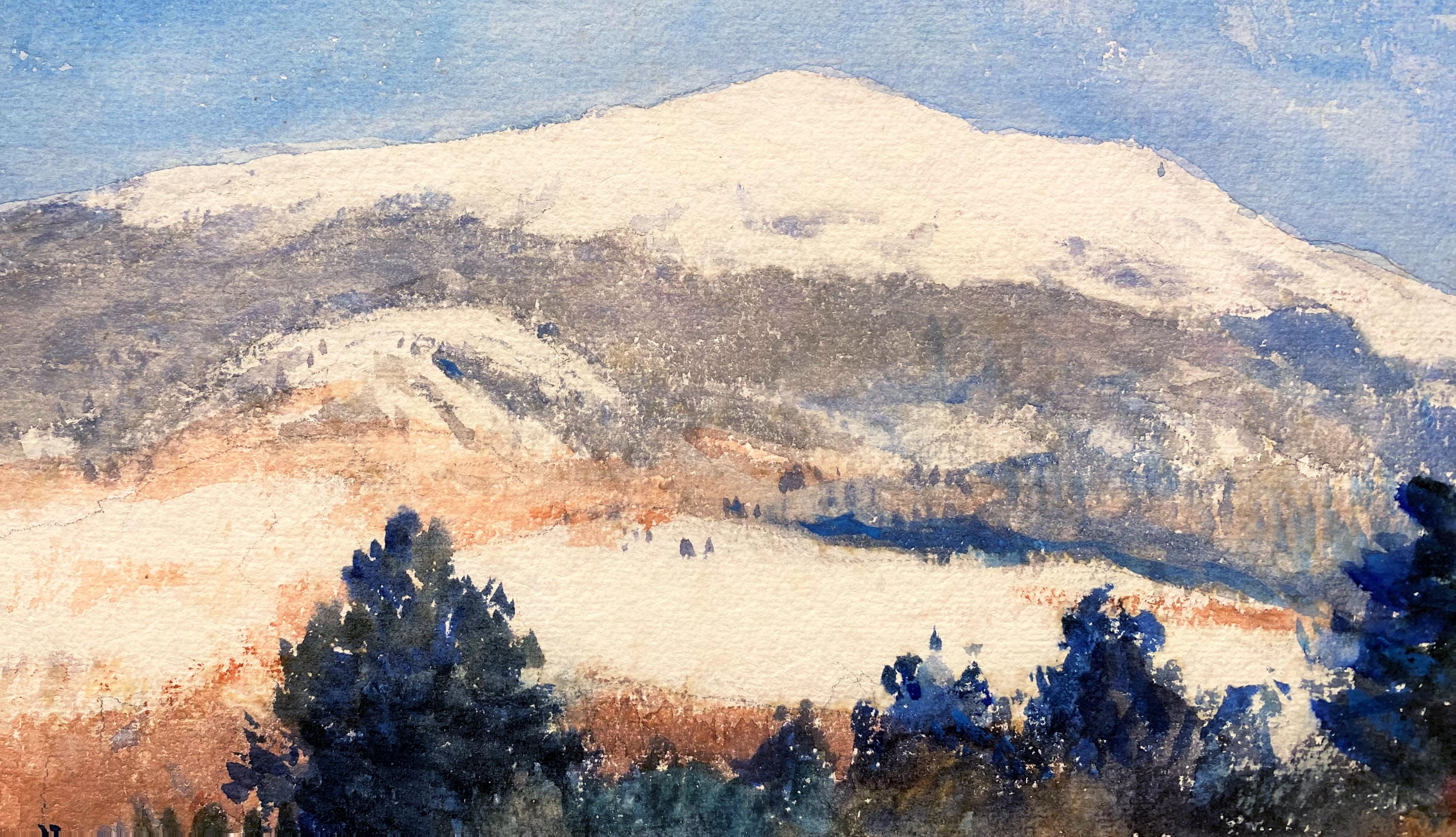 Mont Monadnock - Impressionnisme américain Painting par Frank Weston Benson