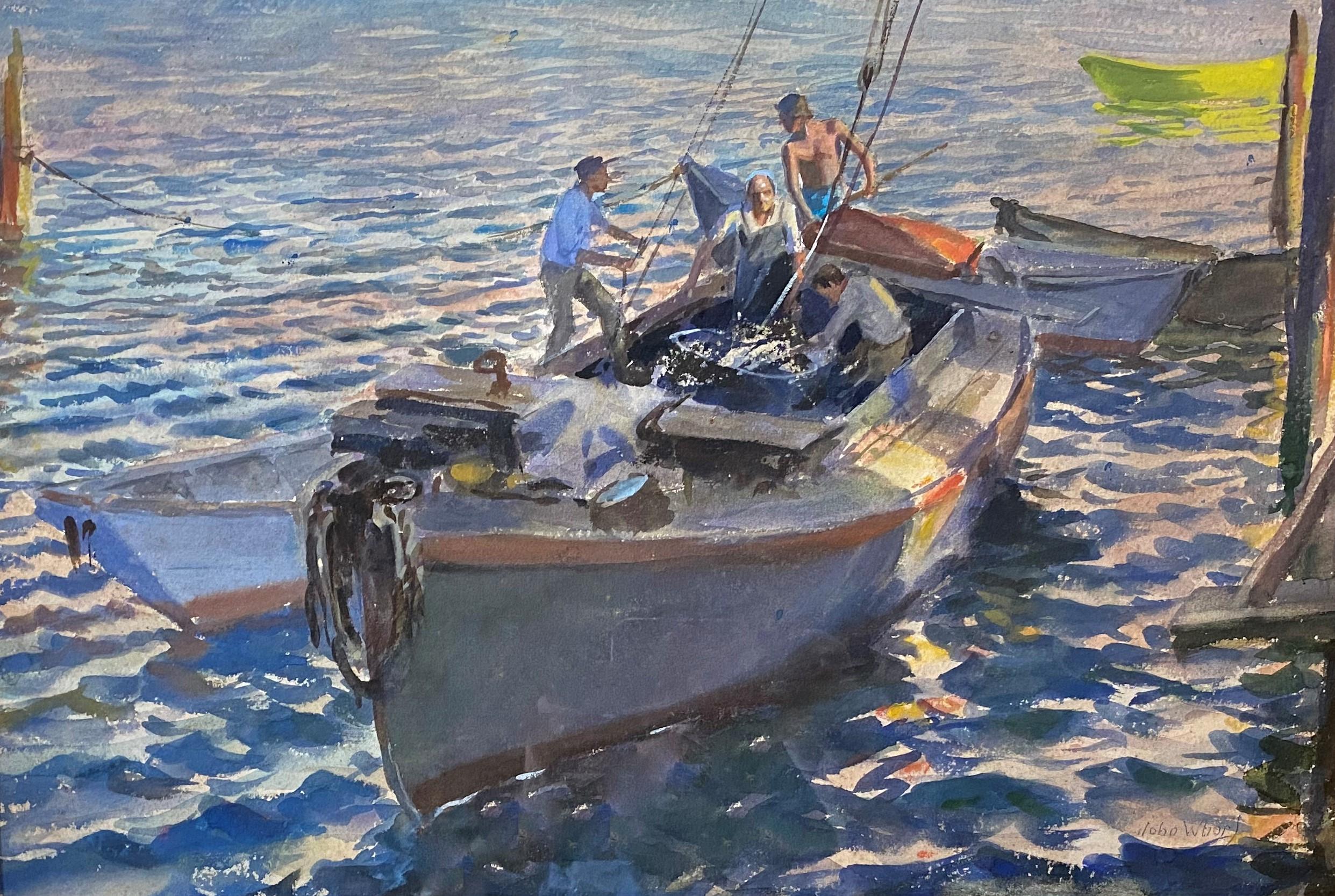 Bringing The Haul - Painting by John Whorf