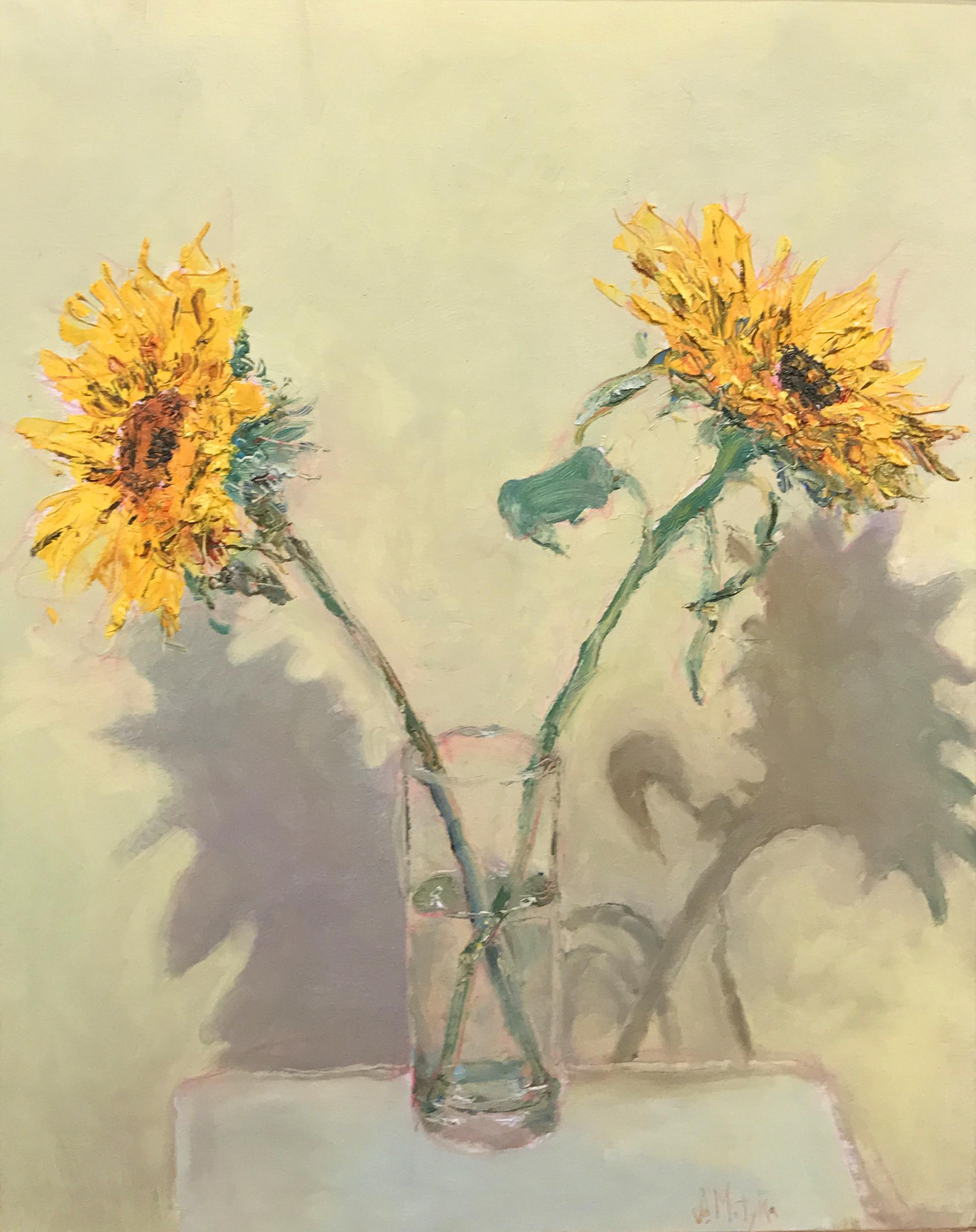 Sunflowers - Painting by Stephen Motyka