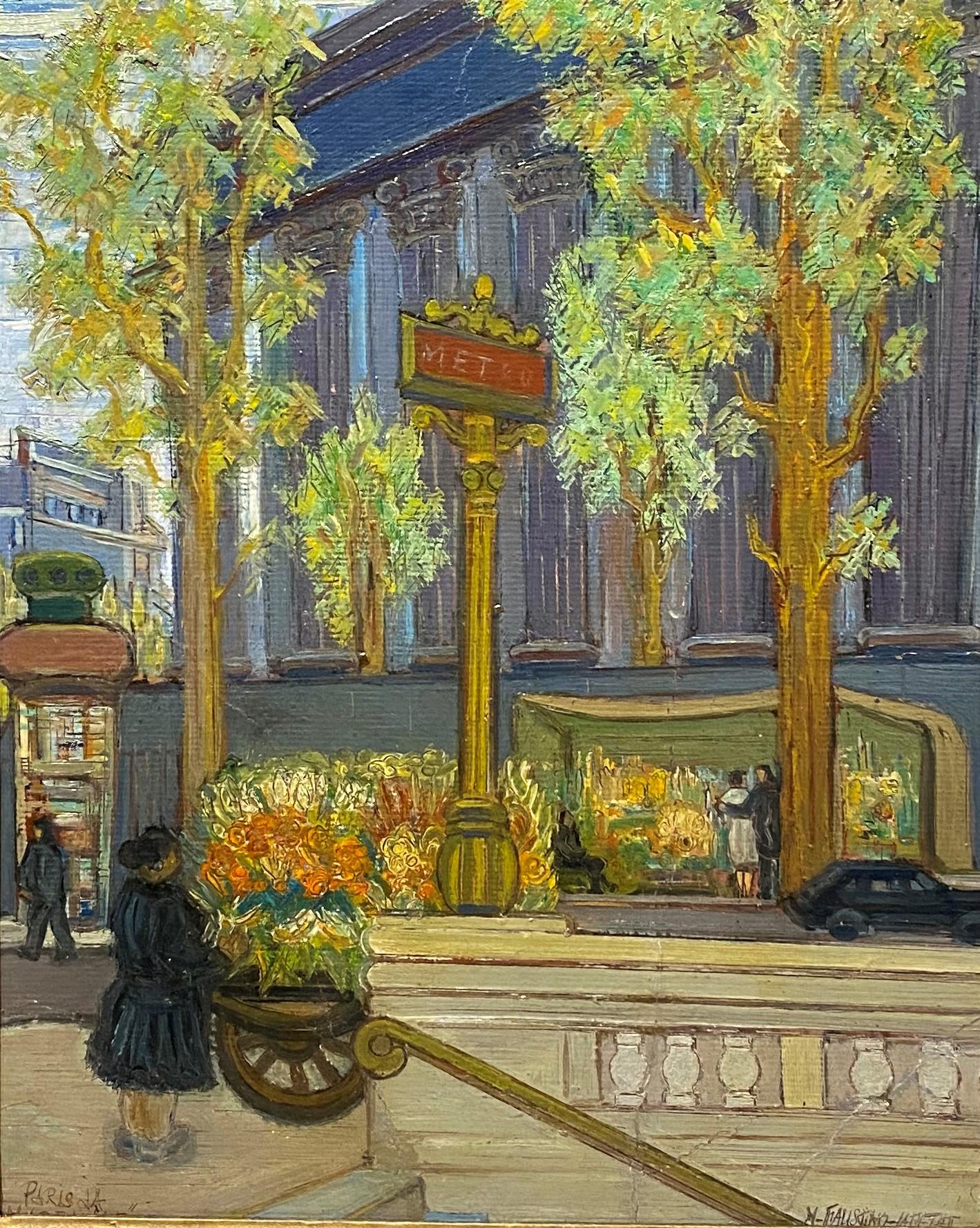 Paris La Madeleine - Painting by Mario Faustino Lafetat