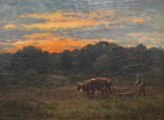 Ploughin at Dusk