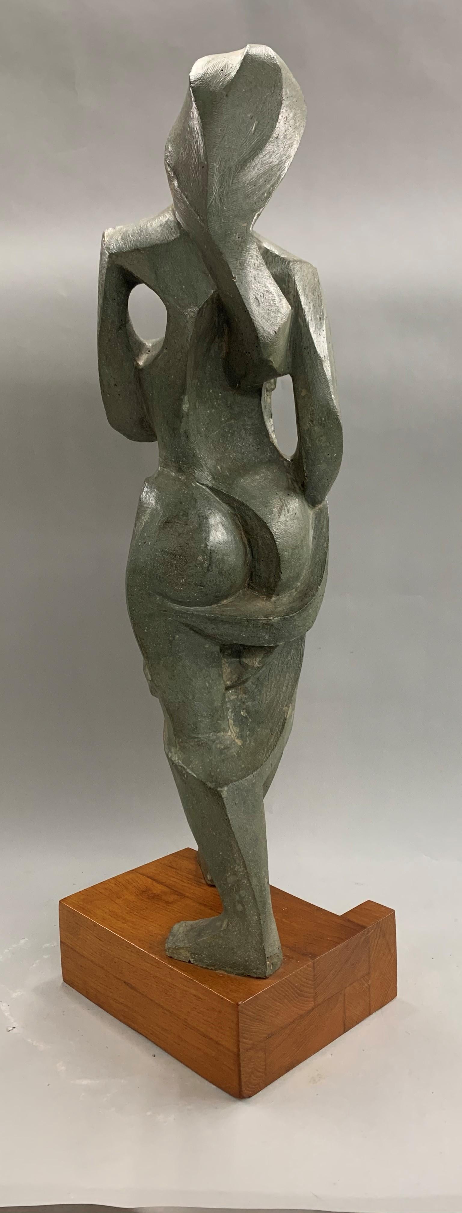 walking woman sculpture