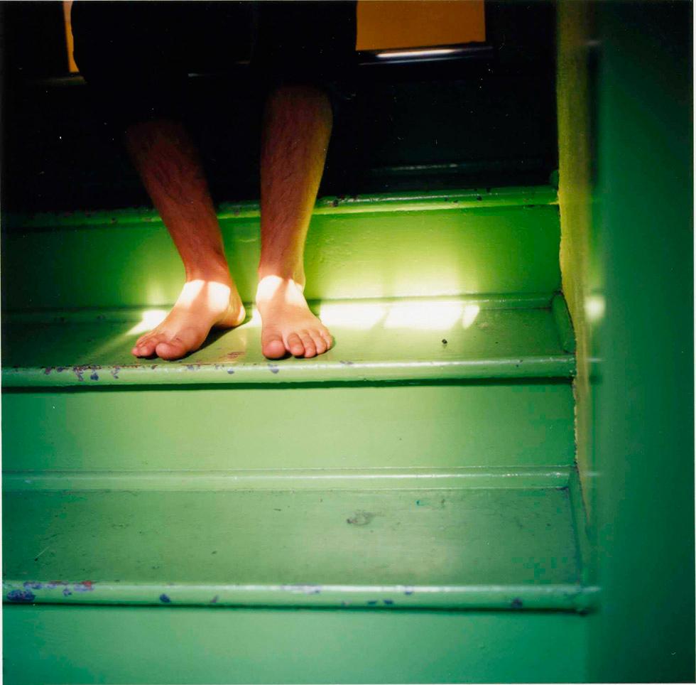 Laura Valenti Color Photograph - Green Stairs