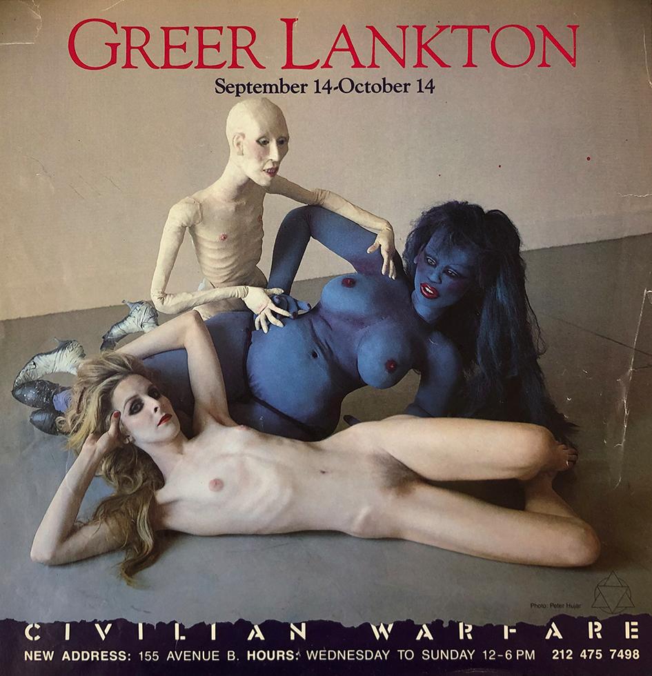 Greer Lankton Nude Print - Civilian Warfare Exhibition Poster