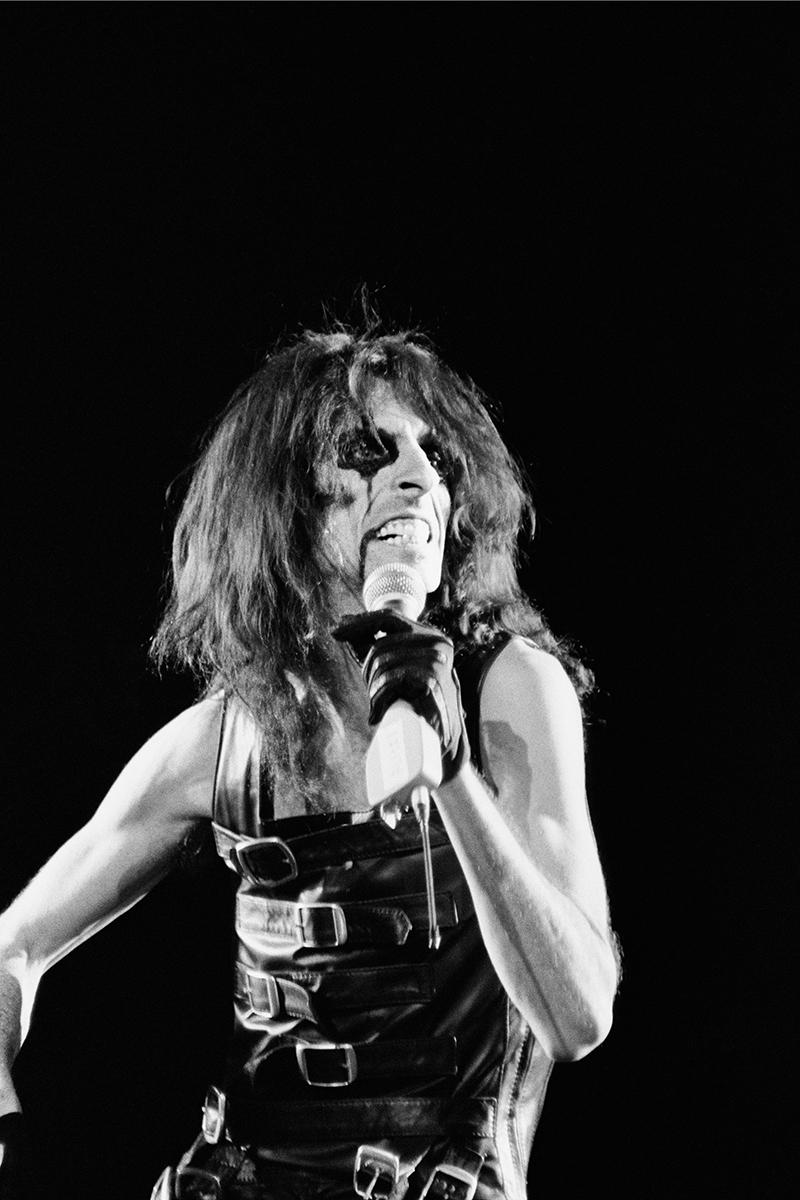 Tamara F Black and White Photograph - Alice Cooper, Oakland Coliseum [0051_0011]