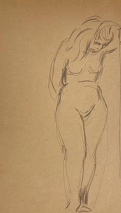 Vintage Untitled (Female Figure) [Nude Woman with Bowed Head]