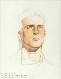 Untitled (Color Portrait of Man Looking Into the Distance)