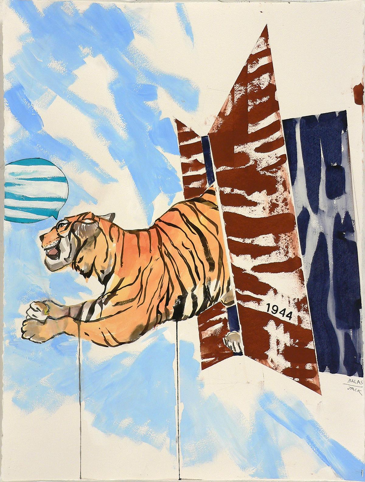 Ohne Titel (Tiger) (Nr. 1944) – Art von Jack Balas